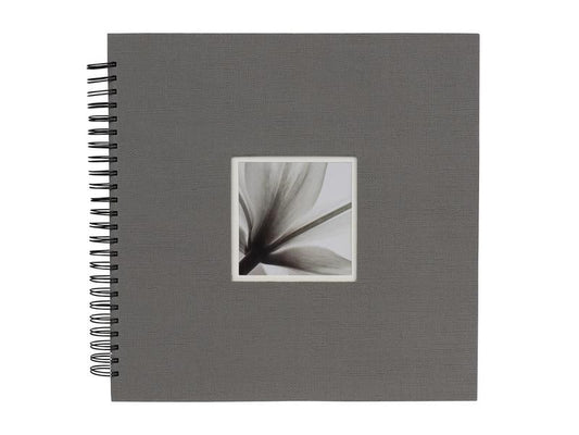 Dörr Album photo Unitex Album à spirales 34 x 34 cm, Gris