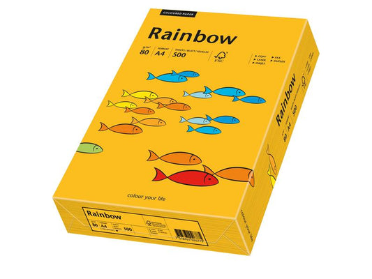 Rainbow Papier pour photocopie Rainbow 80 g/m² A4, Orange moyen