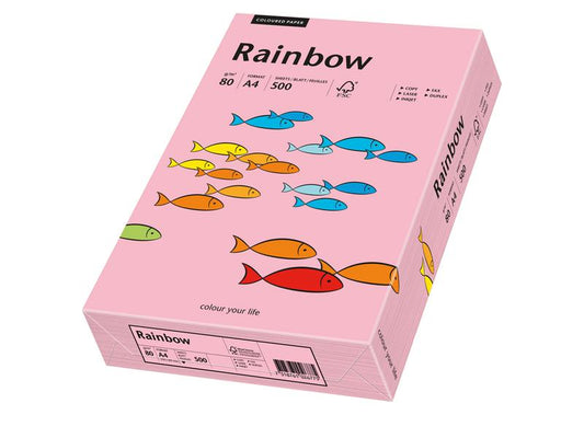 Rainbow Papier pour photocopie Rainbow 80 g/m² A4, Rose