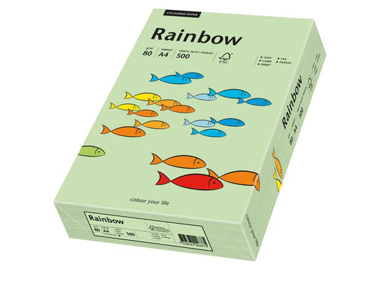 Rainbow Papier pour photocopie Rainbow 80 g/m² A4, Vert moyen