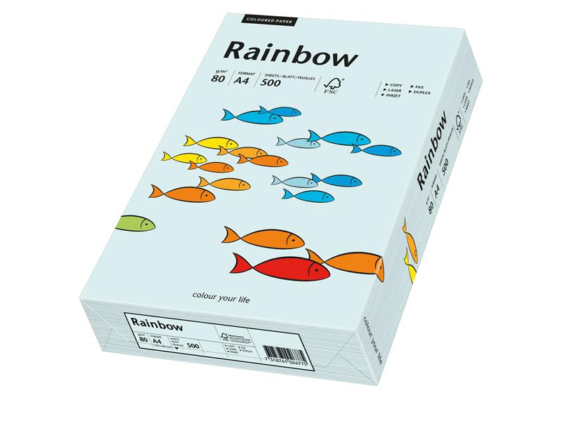 Rainbow Papier pour photocopie Rainbow 80 g/m² A4, bleu clair