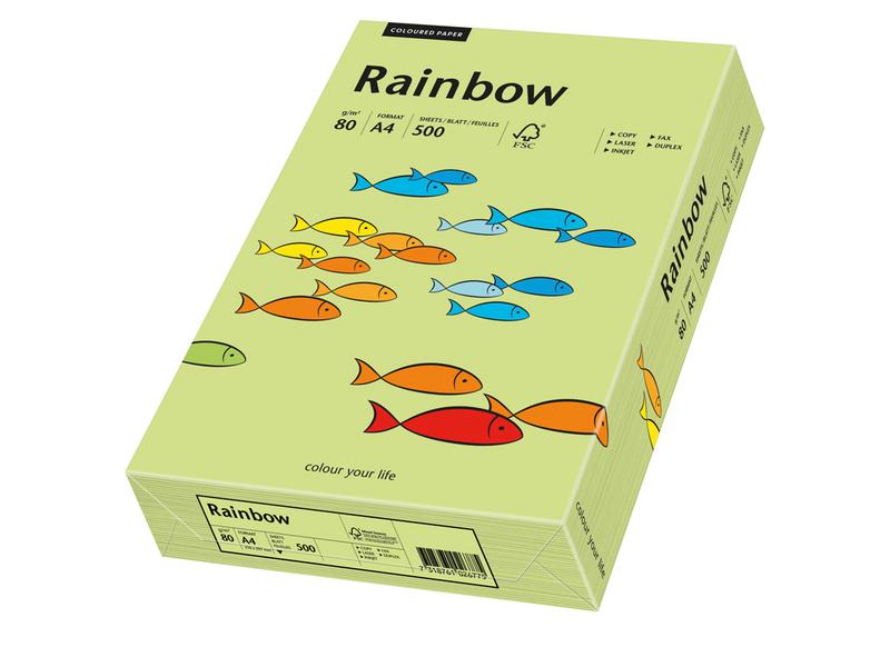 Rainbow Papier pour photocopie Rainbow 80 g/m² A4, Vert brillant