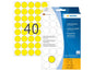 HERMA Étiquettes multi-usage 2251 Jaune Ø 19 mm, 32 feuille