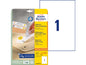 Avery Zweckform Étiquettes universelles Stick + Lift 210 x 297 mm, 30 feuille