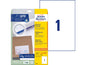 Avery Zweckform Étiquettes universelles 6119  210 x 297 mm, 30 feuille