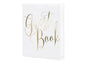 Partydeco Livre d’or Guest Book 20 x 24.5 cm, blanc/or