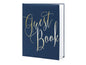 Partydeco Livre d’or Guest Book 20 x 24.5 cm, bleu/doré