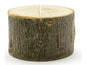 Partydeco Marque-place de table Support disque en bois Ø 3-4 cm, 10 pièces, brun