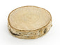 Partydeco Marque-place de table Disque en bois Ø 4.5-6.5 cm, H: 1 cm, 6 pièces, brun