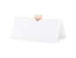 Partydeco Marque-place de table Cœur 10 x 5 cm, 10 pièces, or rose