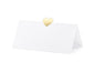 Partydeco Marque-place de table Cœur 10 x 5 cm, 10 pièces, or