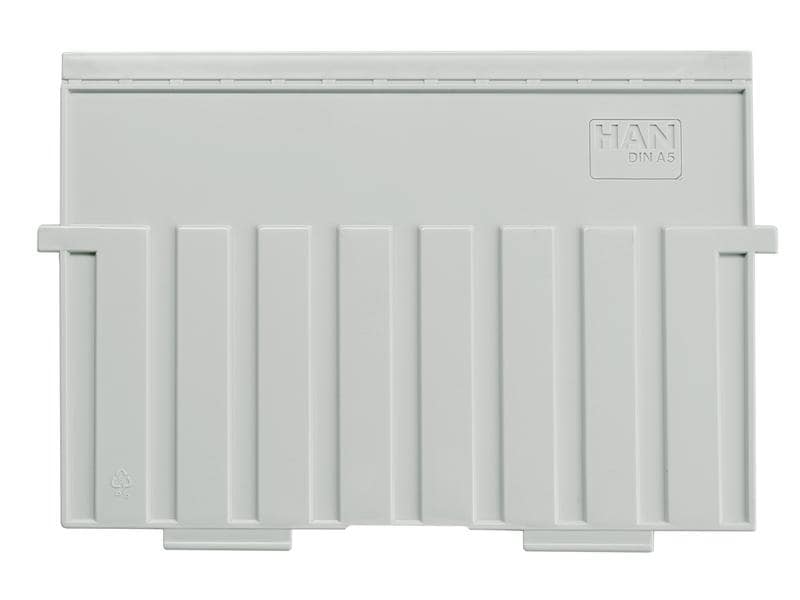 HAN Boîte à fiches Plaque d'appui transversale A5, Gris