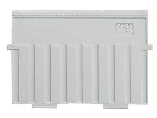 HAN Boîte à fiches Plaque d'appui transversale A5, Gris