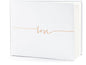 Partydeco Livre d’or Love 24 x 18.5 cm, 22 pages, Or rose; Blanc