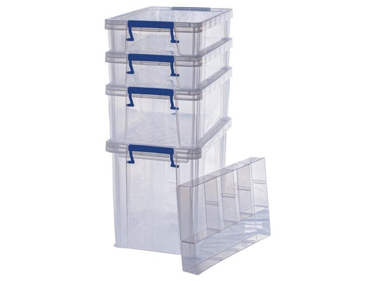 Fellowes Boîte de rangement ProStore Bonus Set 6 Semi-transparent