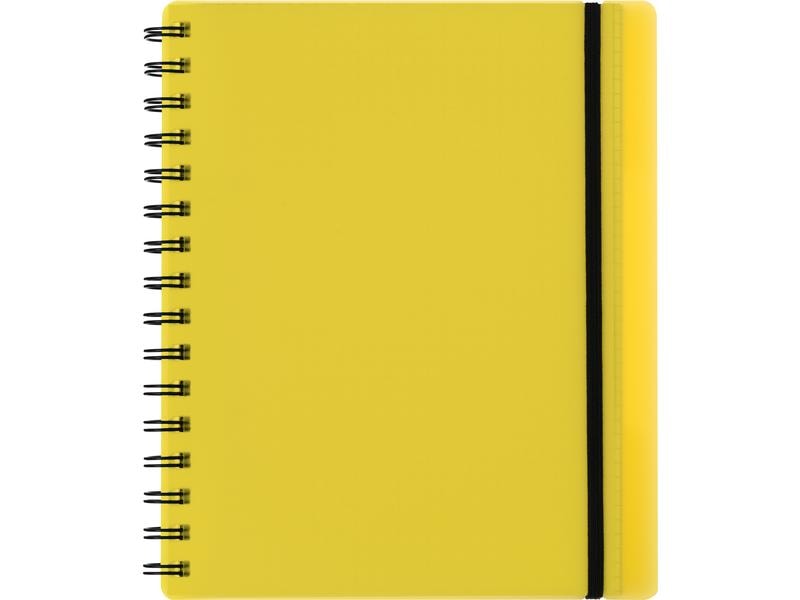 Kolma Carnet de notes Easy A5, À carreaux, Jaune