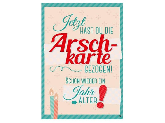 Depesche Carte musicale mobile Anniversaire, carte de fesses tirée