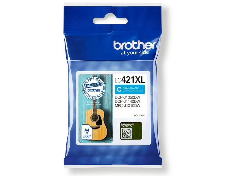 Brother Encre LC421XLC Cyan