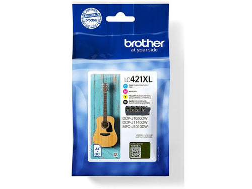 Brother Encre LC421XLVAL BK, C, M, Y