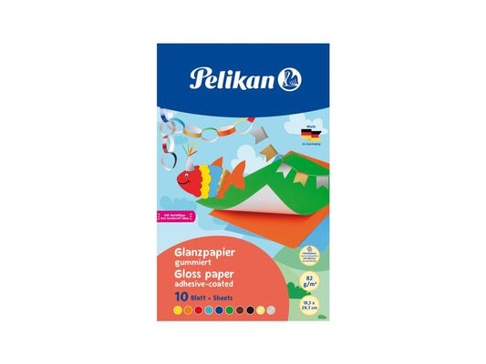 Pelikan Papier glacé caoutchouté couleurs assorties