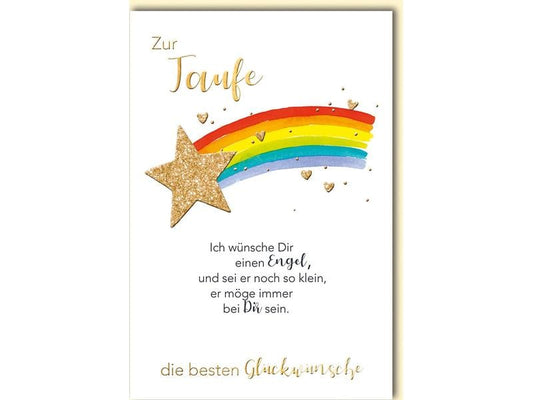 Braun + Company Carte de félicitations pour le baptême 11.5 x 17 cm, enveloppe incluse