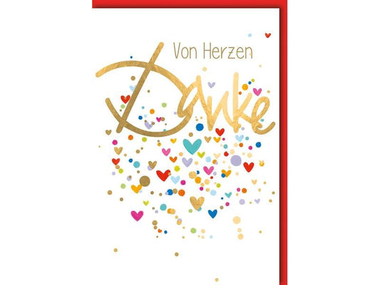 Braun + Company Carte de félicitations Merci 11.5 x17 cm, enveloppe incluse