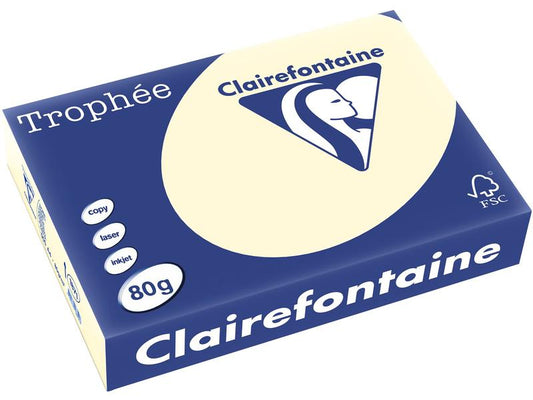 Clairefontaine Papier pour photocopie Trophée A4, 80 g/m², sable, 500 feuilles