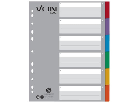 VON Registre 6 onglets, A4, 1-6
