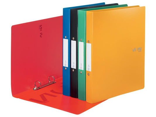 VON Classeur à anneaux A4, 5 pièces, 3 cm, Multicolore