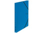 VON Classeur à anneaux avec bandes d'angle élastiques, 2.5 cm, Bleu