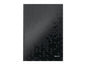 Leitz Bloc-notes WOW A4, À carreaux, Noir