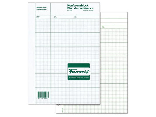 Favorit Bloc autocopiant A4 Réunions, 50 feuilles