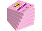 Post-it Fiche de bloc-notes Super Sticky Rose tropical 76 x 76 mm