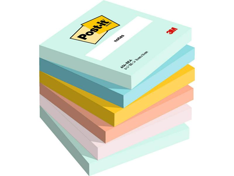 Post-it Fiche de bloc-notes Collection Beachside, 76 x 76 mm