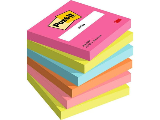 Post-it Fiche de bloc-notes Collection Poptimistic 76 x 76 mm