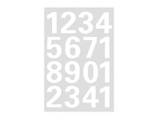 Herma Stickers Étiquettes de numéros 25 mm 0-9 résistant aux intempéries, 32 autocollants