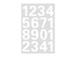 Herma Stickers Étiquettes de numéros 25 mm 0-9 résistant aux intempéries, 32 autocollants