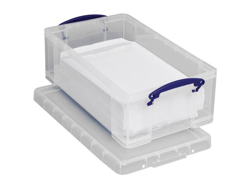 Really Useful Box Boîte de rangement 12 litres, Transparent