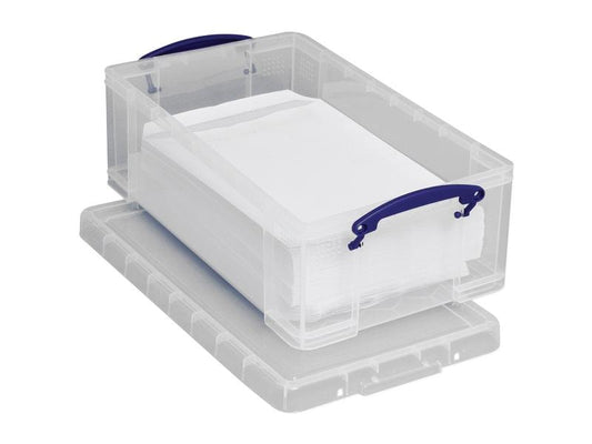 Really Useful Box Boîte de rangement 12 litres, Transparent
