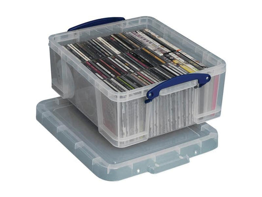 Really Useful Box Boîte de rangement 18 litres, Transparent