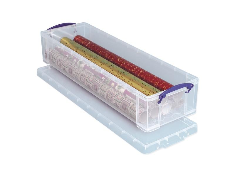 Really Useful Box Boîte de rangement 22 litres, Transparent