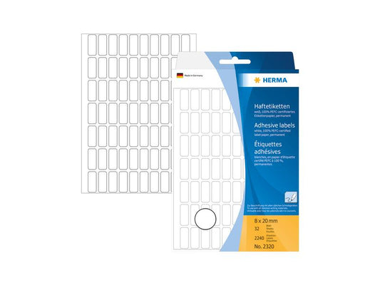 HERMA Étiquettes multi-usage 8 x 20 mm, 2240 étiquettes