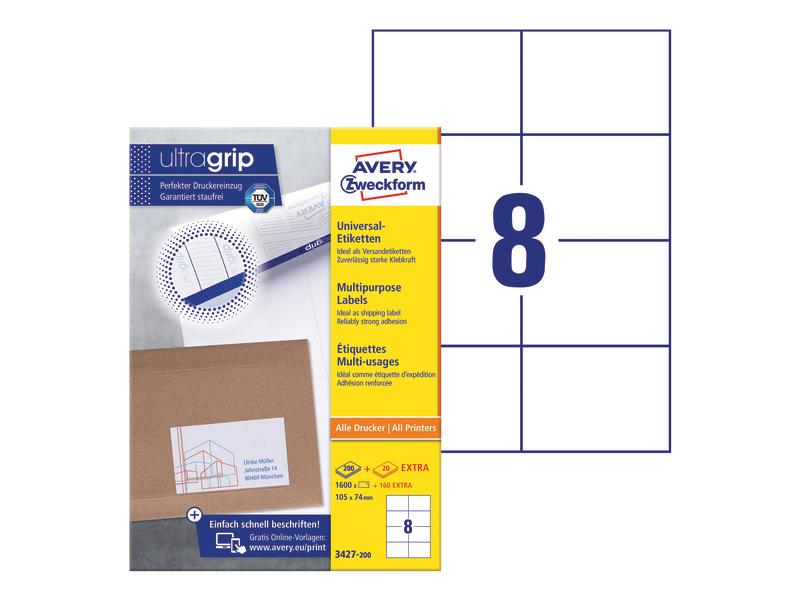 Avery Zweckform Étiquettes universelles 3427 105 x 74 mm, 220 feuille