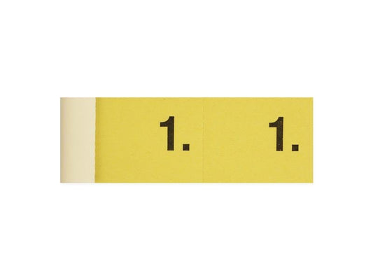 Simplex Fiche de bloc-notes Blocs vestiaires 1-100, Jaune