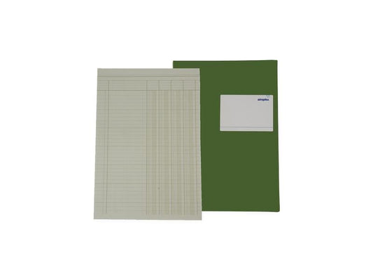 Simplex Cahier autocopiant 4 colonnes, 80 feuilles, livre de statistiques