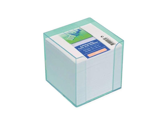 Büroline Distributeur à feuillets adhésif 9 x 9 x 9 cm, Transparent