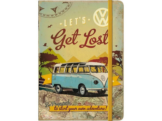 Nostalgic Art Bloc-notes VW Bus A5, Pois, Multicolore