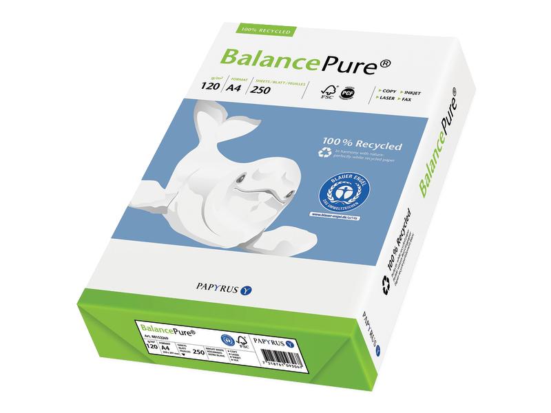 Balancepure Papier pour photocopie A4, Extra-blanc, 120 g/m², 250 Feuille