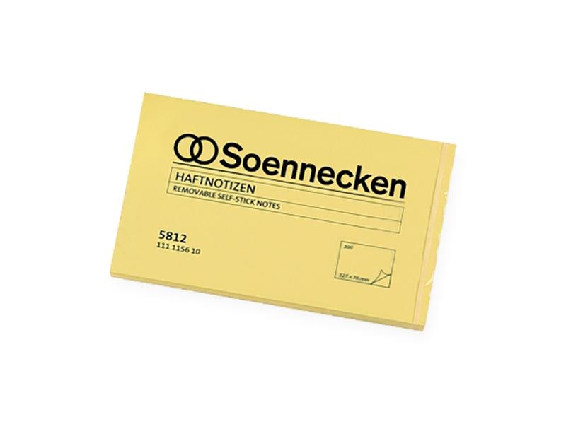 Soennecken Fiche de bloc-notes 12.5 x 7.5 cm, 12 pièces à 100 feuilles, jaune
