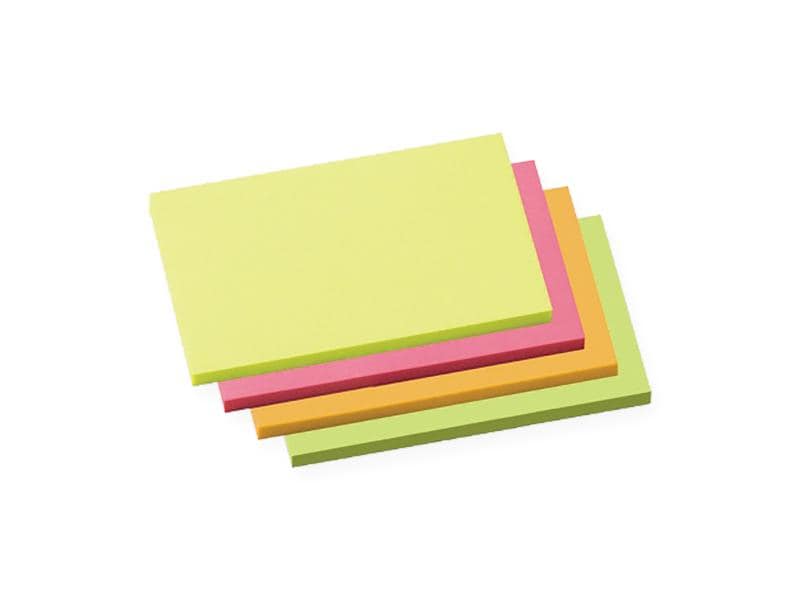Soennecken Fiche de bloc-notes 7.5 x 12.5 cm, 4 x 100 feuilles, multicolore
